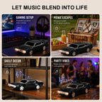 WS - 620 Classic Muscle Car Bluetooth Replica Speaker – Portable Wireless with HD Sound, TWS Stereo Pairing, LED Party Light, USB/TF/FM Support, Built - in Mic, Home Audio Cars Speaker Gift - WSTER