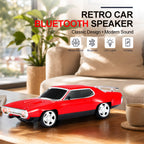 WS - 620 Classic Muscle Car Bluetooth Replica Speaker – Portable Wireless with HD Sound, TWS Stereo Pairing, LED Party Light, USB/TF/FM Support, Built - in Mic, Home Audio Cars Speaker Gift - WSTER