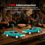 WS - 620 Classic Muscle Car Bluetooth Replica Speaker – Portable Wireless with HD Sound, TWS Stereo Pairing, LED Party Light, USB/TF/FM Support, Built - in Mic, Home Audio Cars Speaker Gift - WSTER