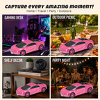 WS - 660 Hypercar Replica Bluetooth Speaker with LED Starry - Sky Display, Portable with HD Sound, LED Party Light, TWS Pairing, FM/USB/TF Playback, Built - in Mic, Best Idea for Hypercar Lovers - WSTER