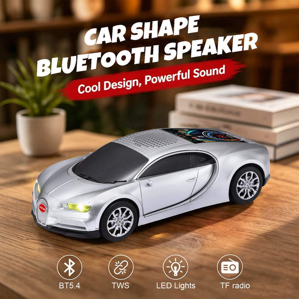 WS - 660 Hypercar Replica Bluetooth Speaker with LED Starry - Sky Display, Portable with HD Sound, LED Party Light, TWS Pairing, FM/USB/TF Playback, Built - in Mic, Best Idea for Hypercar Lovers - WSTER