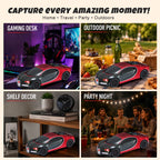WS - 660 Hypercar Replica Bluetooth Speaker with LED Starry - Sky Display, Portable with HD Sound, LED Party Light, TWS Pairing, FM/USB/TF Playback, Built - in Mic, Best Idea for Hypercar Lovers - WSTER
