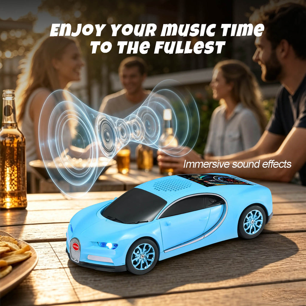 WS - 660 Hypercar Replica Bluetooth Speaker with LED Starry - Sky Display, Portable with HD Sound, LED Party Light, TWS Pairing, FM/USB/TF Playback, Built - in Mic, Best Idea for Hypercar Lovers - WSTER