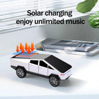 WS - 699 Solar Bluetooth Replica Speaker – Future Pickup Truck Design, HD Sound, TWS Stereo Pairing, FM Radio, LED Party Light, USB/TF Playback, Hands - Free Mic, Type - C Charging, Portable Gift - WSTER