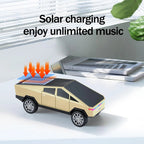 WS - 699 Solar Bluetooth Replica Speaker – Future Pickup Truck Design, HD Sound, TWS Stereo Pairing, FM Radio, LED Party Light, USB/TF Playback, Hands - Free Mic, Type - C Charging, Portable Gift - WSTER