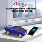 WS - 699 Solar Bluetooth Replica Speaker – Future Pickup Truck Design, HD Sound, TWS Stereo Pairing, FM Radio, LED Party Light, USB/TF Playback, Hands - Free Mic, Type - C Charging, Portable Gift - WSTER