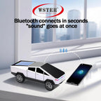 WS - 699 Solar Bluetooth Replica Speaker – Future Pickup Truck Design, HD Sound, TWS Stereo Pairing, FM Radio, LED Party Light, USB/TF Playback, Hands - Free Mic, Type - C Charging, Portable Gift - WSTER
