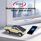 WS - 699 Solar Bluetooth Replica Speaker – Future Pickup Truck Design, HD Sound, TWS Stereo Pairing, FM Radio, LED Party Light, USB/TF Playback, Hands - Free Mic, Type - C Charging, Portable Gift - WSTER