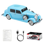 WSTER WS - 1934 Retro Classic Car Bluetooth Replica Speaker – Wireless HD Sound with FM Radio,TWS Stereo,LED Party Lights,Built - in Microphone Hands - Free Call, Surprise Portable Gift for Party Use - WSTER
