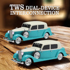 WSTER WS - 1934 Retro Classic Car Bluetooth Replica Speaker – Wireless HD Sound with FM Radio,TWS Stereo,LED Party Lights,Built - in Microphone Hands - Free Call, Surprise Portable Gift for Party Use - WSTER