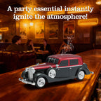WSTER WS - 1934 Retro Classic Car Bluetooth Replica Speaker – Wireless HD Sound with FM Radio,TWS Stereo,LED Party Lights,Built - in Microphone Hands - Free Call, Surprise Portable Gift for Party Use - WSTER