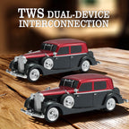 WSTER WS - 1934 Retro Classic Car Bluetooth Replica Speaker – Wireless HD Sound with FM Radio,TWS Stereo,LED Party Lights,Built - in Microphone Hands - Free Call, Surprise Portable Gift for Party Use - WSTER