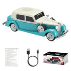 WSTER WS - 1934 Retro Classic Car Bluetooth Replica Speaker – Wireless HD Sound with FM Radio,TWS Stereo,LED Party Lights,Built - in Microphone Hands - Free Call, Surprise Portable Gift for Party Use - WSTER