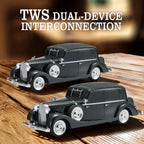 WSTER WS - 1934 Retro Classic Car Bluetooth Replica Speaker – Wireless HD Sound with FM Radio,TWS Stereo,LED Party Lights,Built - in Microphone Hands - Free Call, Surprise Portable Gift for Party Use - WSTER