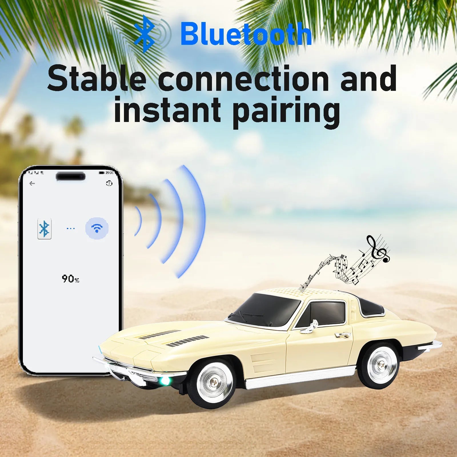 WSTER WS - 1969 Retro Sports Car Bluetooth Speaker - WSTER