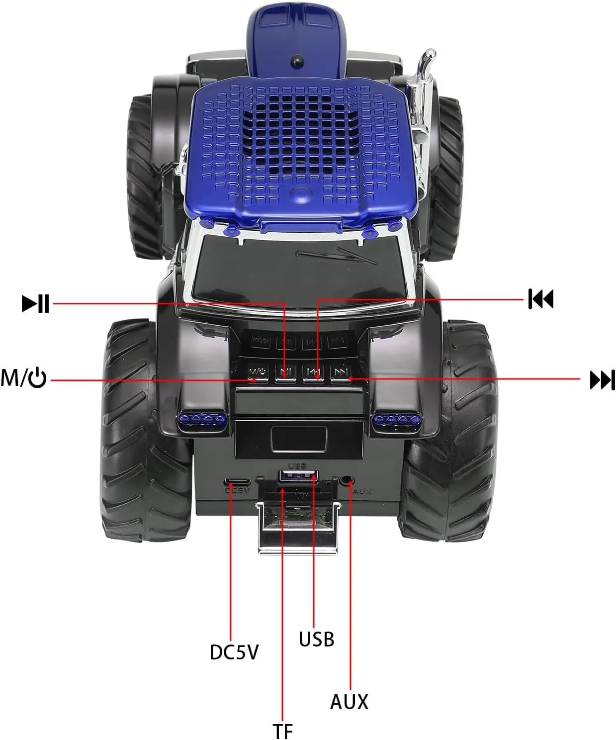 WSTER WS - 560 Modern Tractor Bluetooth Speaker - WSTER