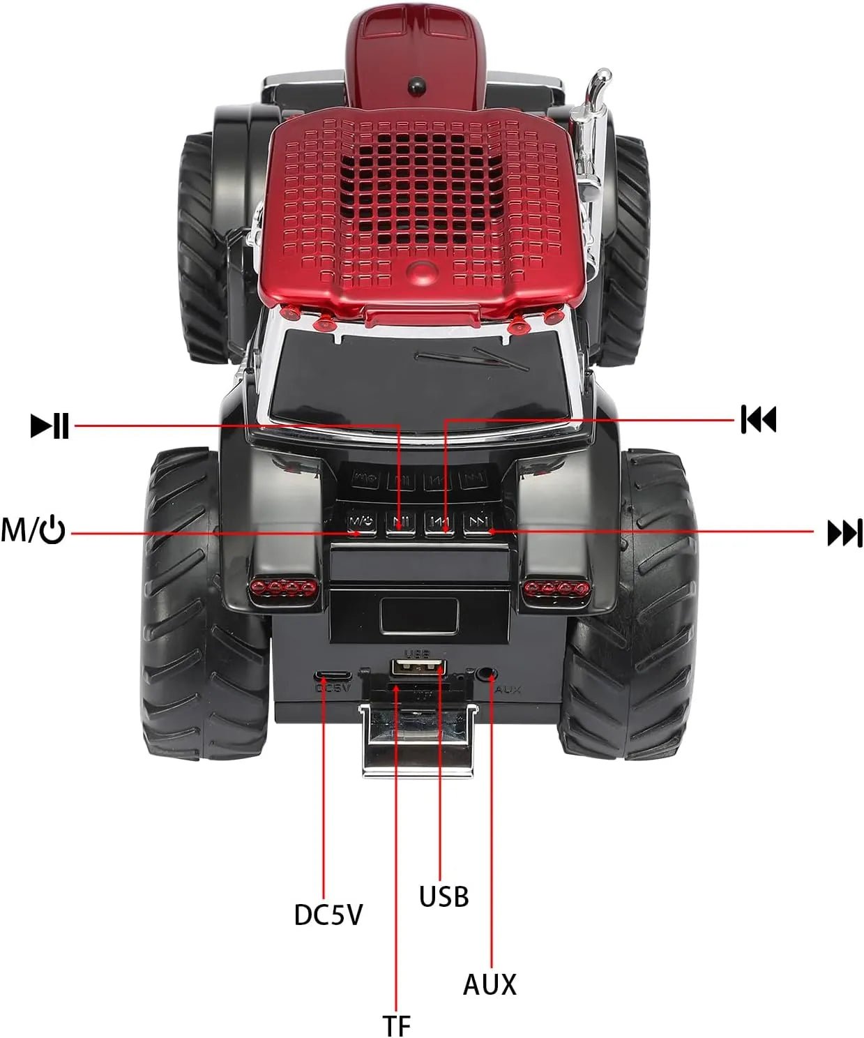 WSTER WS - 560 Modern Tractor Bluetooth Speaker - WSTER