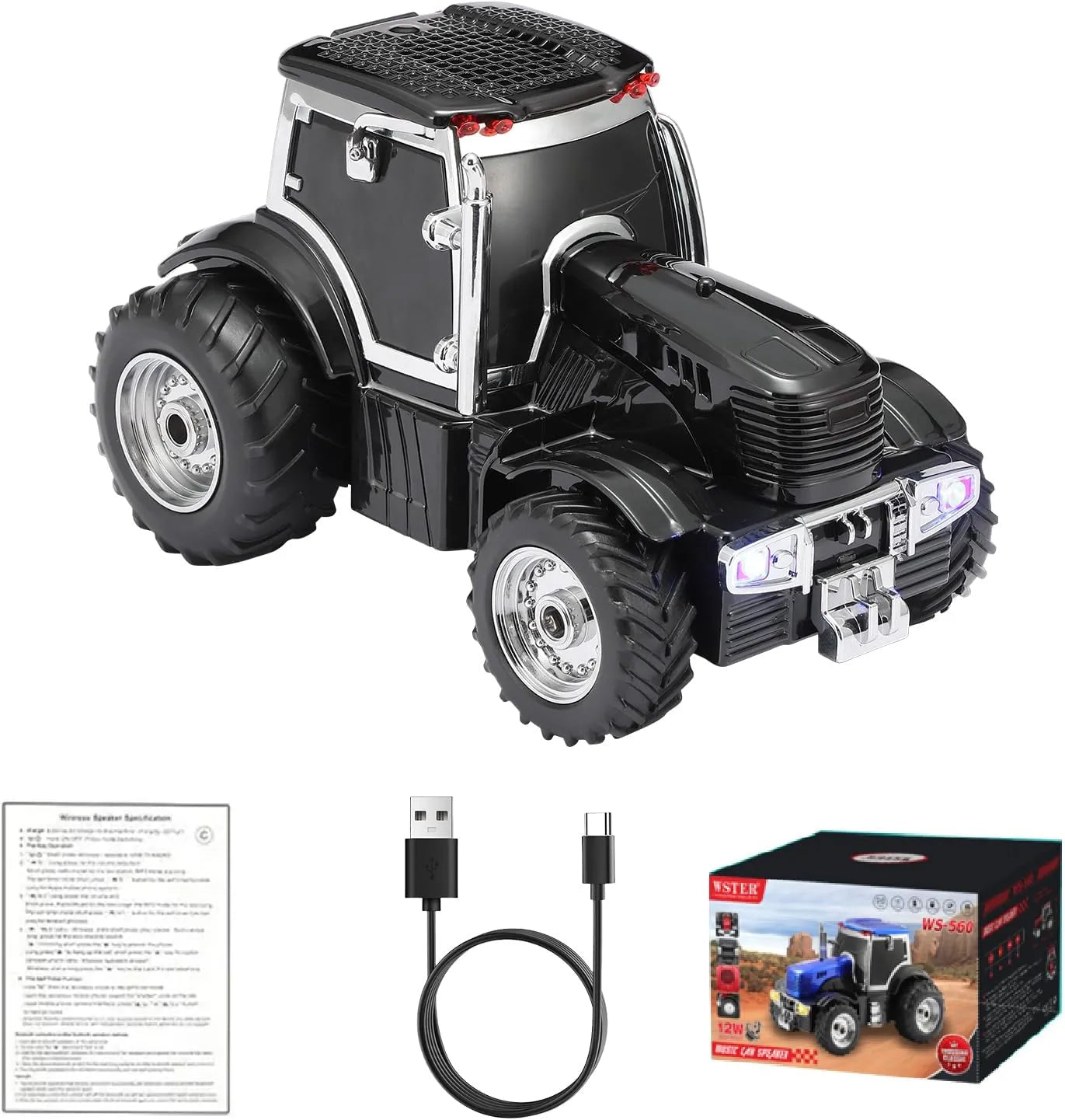 WSTER WS - 560 Modern Tractor Bluetooth Speaker - WSTER