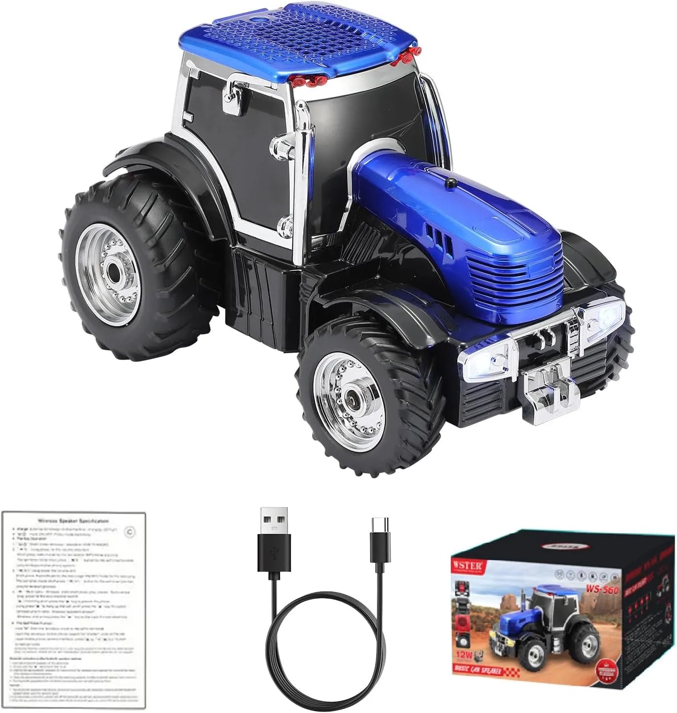 WSTER WS - 560 Modern Tractor Bluetooth Speaker - WSTER