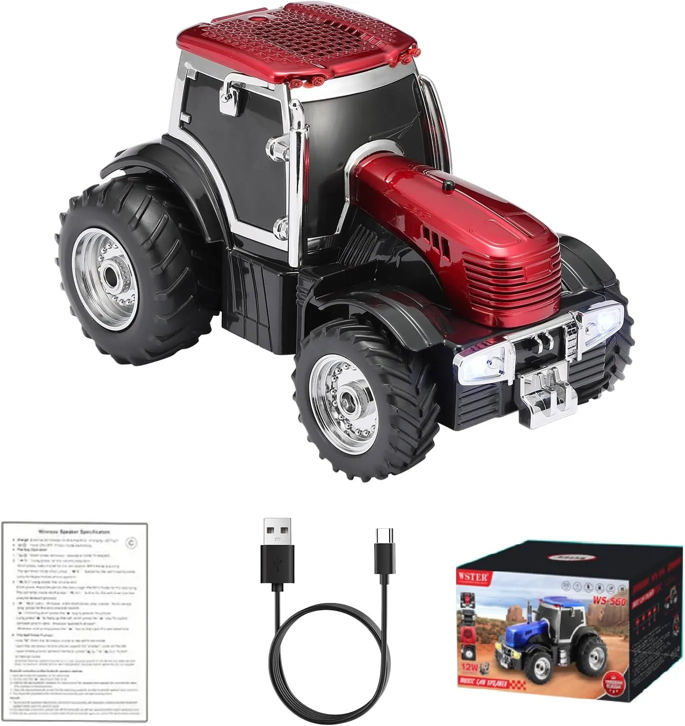 WSTER WS - 560 Modern Tractor Bluetooth Speaker - WSTER