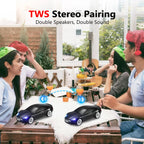 WSTER WS - 593 Grand Touring Sports Car Replica Bluetooth Speaker, LED Party Light, Portable Wireless Audio, TWS Pairing, FM Radio, TF Playback, Hands - Free Calling, Wonderful Choice for Kids - WSTER