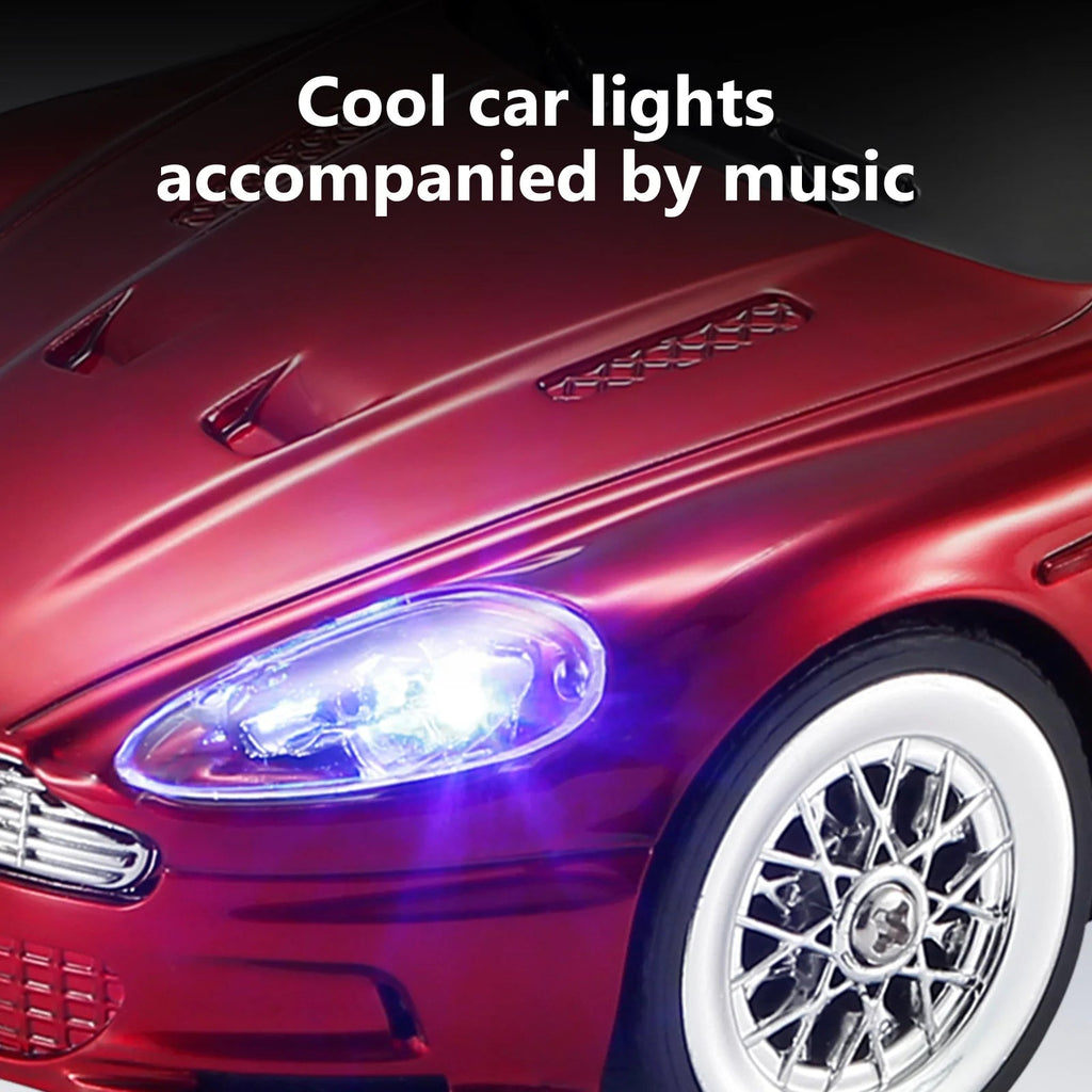 WSTER WS - 593 Grand Touring Sports Car Replica Bluetooth Speaker, LED Party Light, Portable Wireless Audio, TWS Pairing, FM Radio, TF Playback, Hands - Free Calling, Wonderful Choice for Kids - WSTER