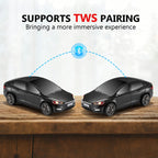 WSTER WS - 595 Modern Electric Sedan Replica Bluetooth Speaker, LED Flashing Effect, Portable Wireless Audio, TWS Pairing, FM, TF Playback, Hands - Free Calling, Wonderful Holiday Choice for Kids - WSTER