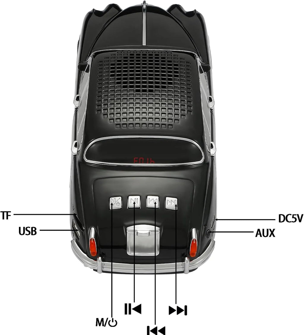 WSTER WS - 596 Retro Sedan Bluetooth Speaker - WSTER
