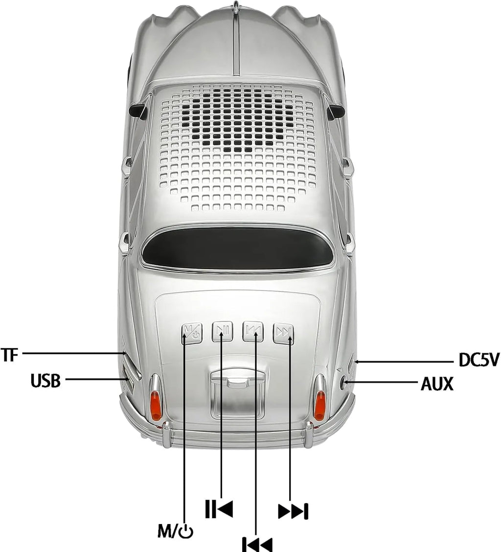 WSTER WS - 596 Retro Sedan Bluetooth Speaker - WSTER