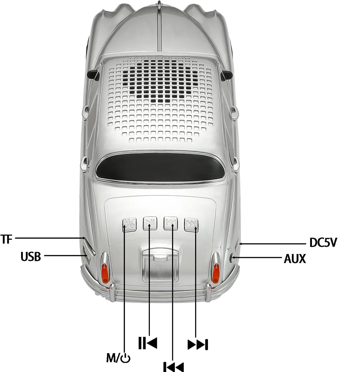WSTER WS - 596 Retro Sedan Bluetooth Speaker - WSTER