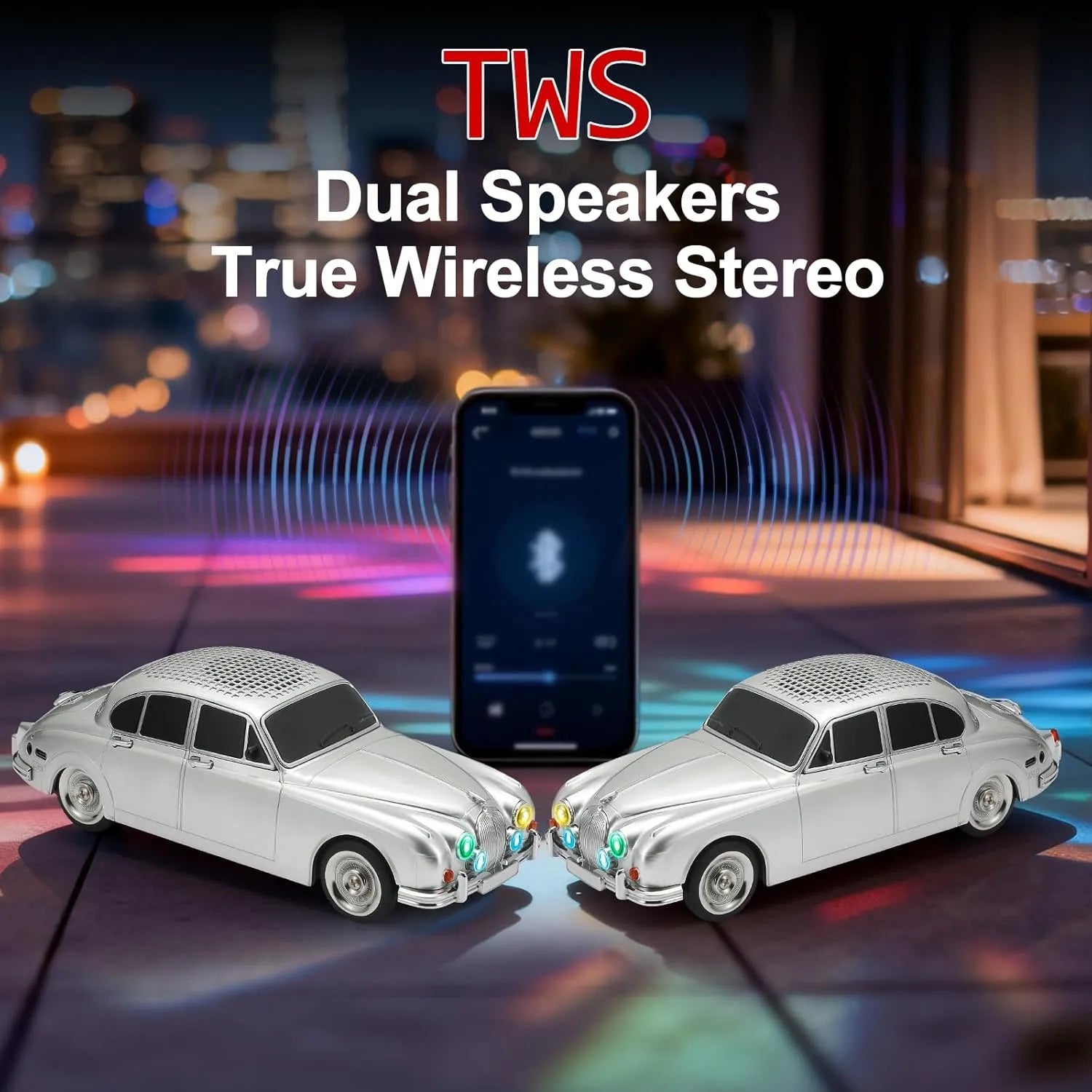 WSTER WS - 596 Retro Sedan Bluetooth Speaker - WSTER