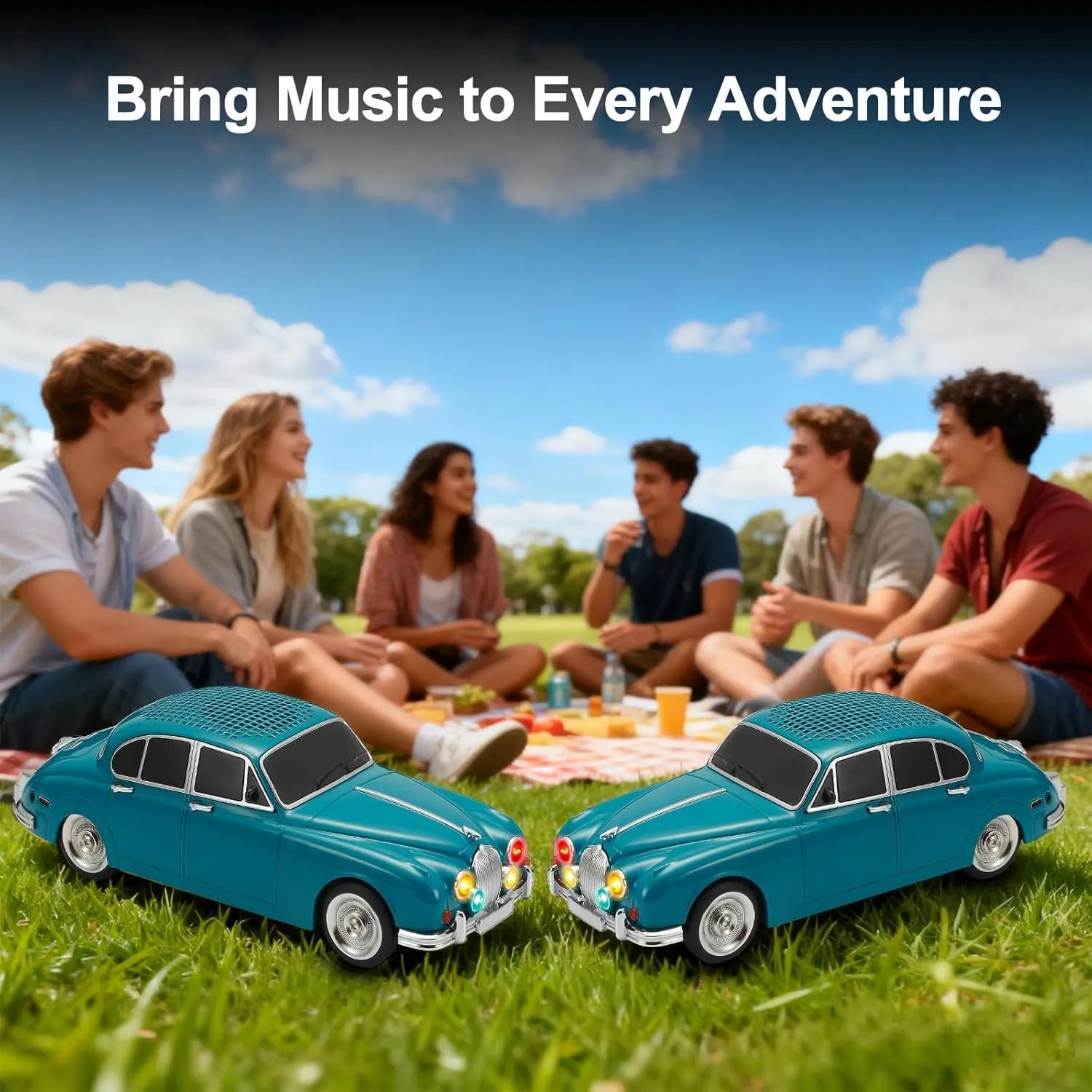 WSTER WS - 596 Retro Sedan Bluetooth Speaker - WSTER