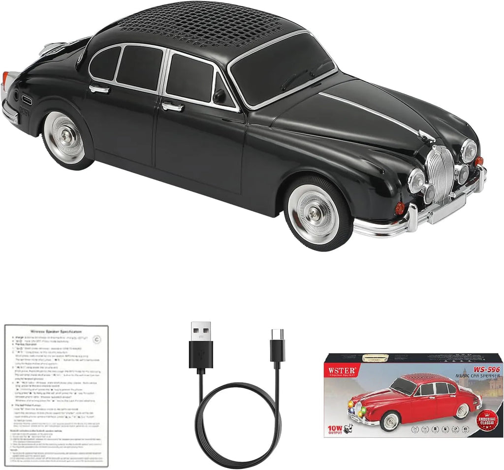 WSTER WS - 596 Retro Sedan Bluetooth Speaker - WSTER