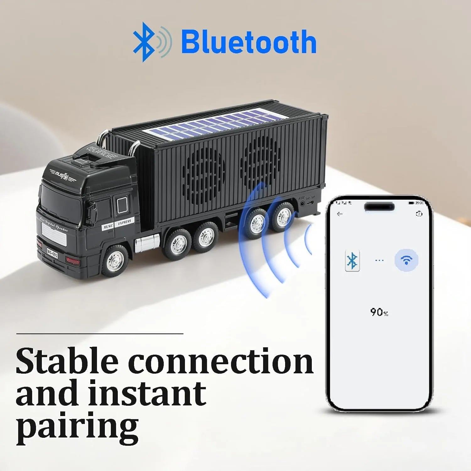 WSTER WS - 691 Solar Truck Bluetooth Speaker - WSTER