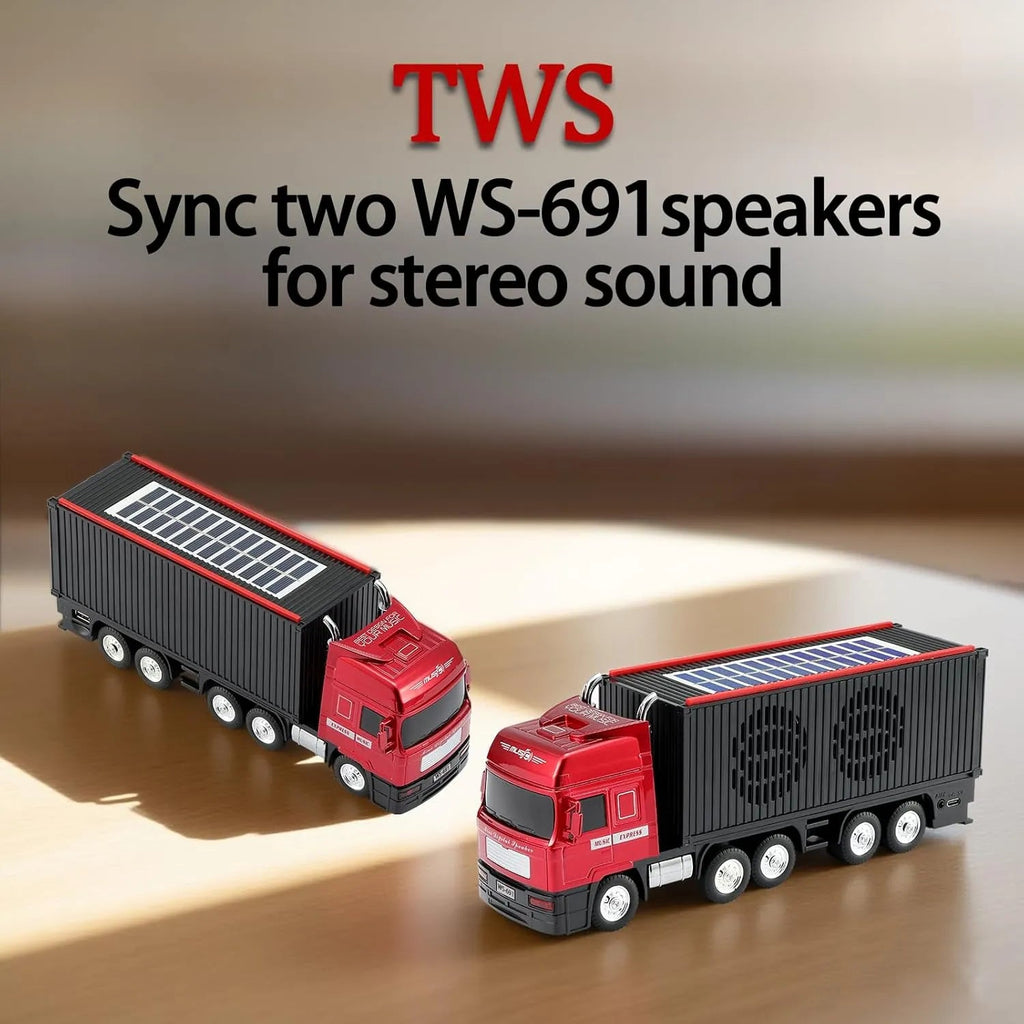 WSTER WS - 691 Solar Truck Bluetooth Speaker - WSTER