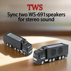 WSTER WS - 691 Solar Truck Bluetooth Speaker - WSTER