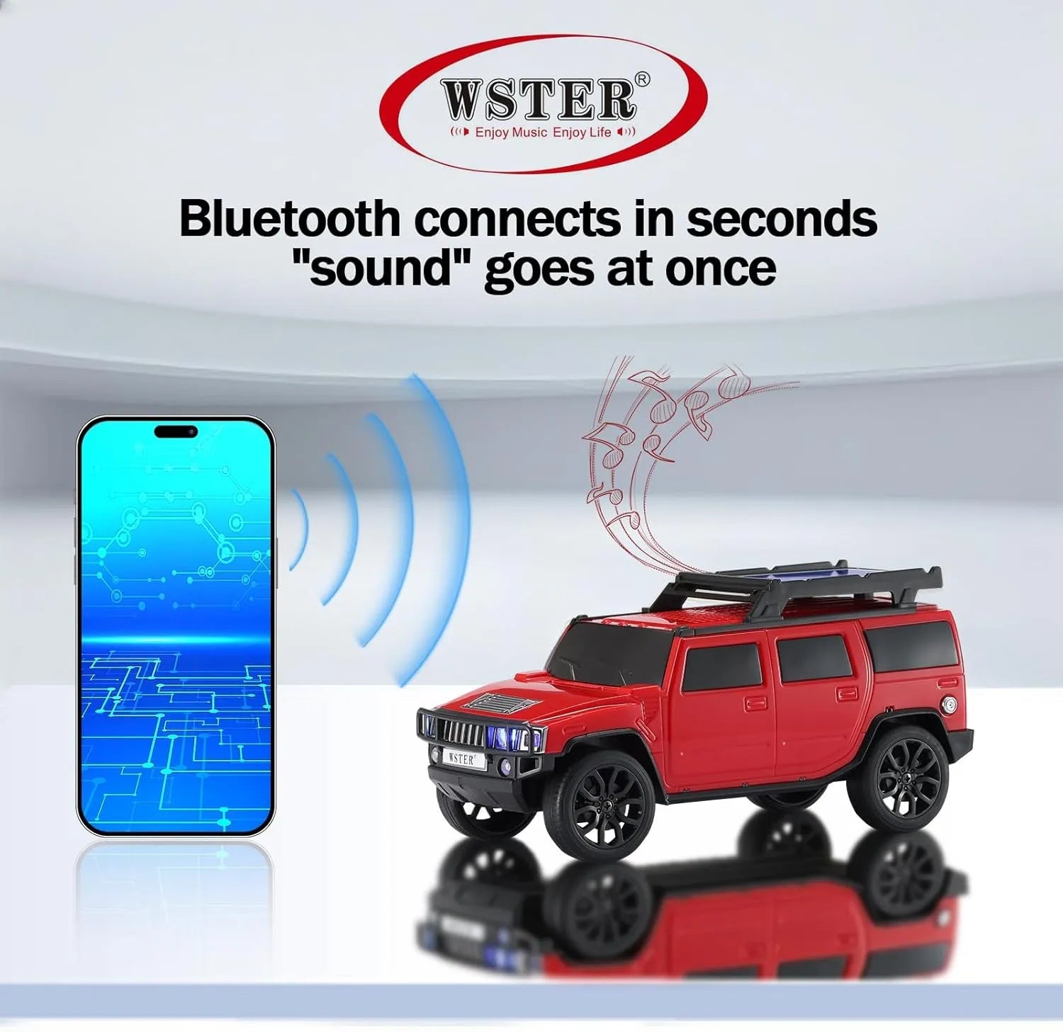 WSTER WS - 696 Solar Off - Road Car Bluetooth Speaker - WSTER