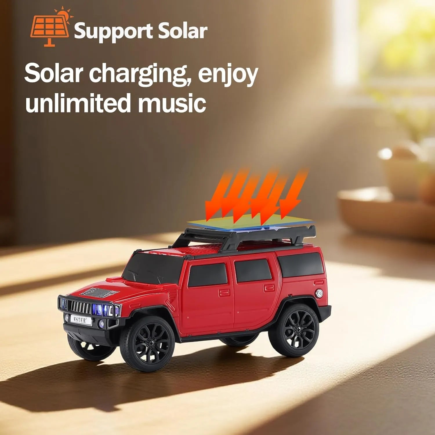 WSTER WS - 696 Solar Off - Road Car Bluetooth Speaker - WSTER