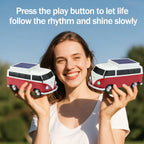 WSTER WS - 698 Retro Minibus Solar Bluetooth Speaker - WSTER