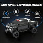 WSTER WS - X65 Pickup Truck Replica Bluetooth Speaker – HD Sound, FM Radio, TWS Stereo, LED Party Lights, USB/TF Playback, Built - in Mic – Cool Portable Car Design Speaker for Outdoors & Home - WSTER