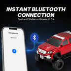WSTER WS - X65 Pickup Truck Replica Bluetooth Speaker – HD Sound, FM Radio, TWS Stereo, LED Party Lights, USB/TF Playback, Built - in Mic – Cool Portable Car Design Speaker for Outdoors & Home - WSTER