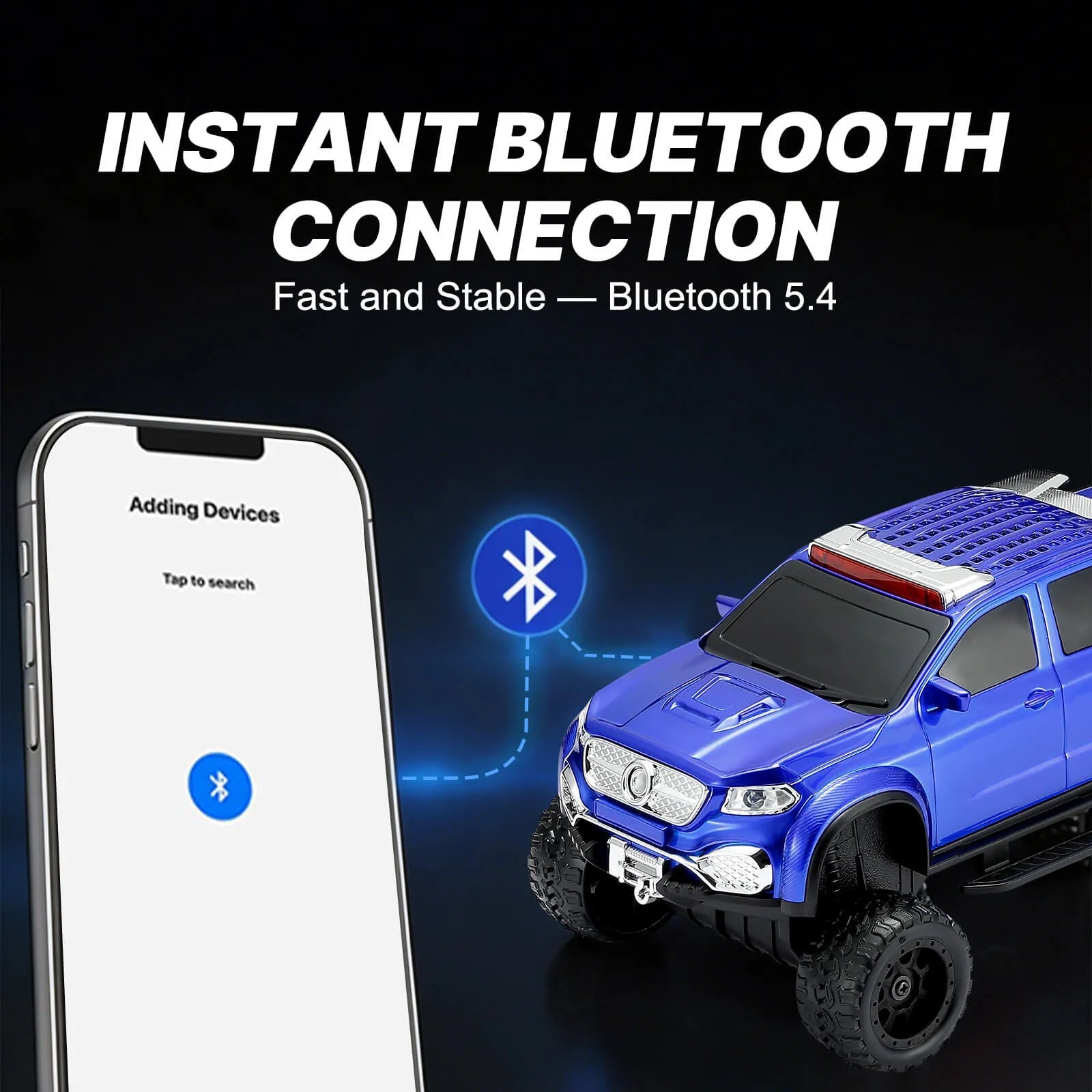 WSTER WS - X65 Pickup Truck Replica Bluetooth Speaker – HD Sound, FM Radio, TWS Stereo, LED Party Lights, USB/TF Playback, Built - in Mic – Cool Portable Car Design Speaker for Outdoors & Home - WSTER