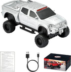 WSTER WS - X65 Pickup Truck Replica Bluetooth Speaker – HD Sound, FM Radio, TWS Stereo, LED Party Lights, USB/TF Playback, Built - in Mic – Cool Portable Car Design Speaker for Outdoors & Home - WSTER